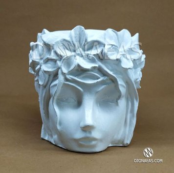 Дизайнерський вазон "Богиня Флора". Білий DV01 фото
