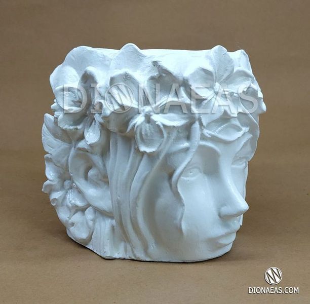 Дизайнерский вазон "Богиня Флора". Белый DV01 фото