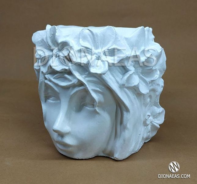 Дизайнерский вазон "Богиня Флора". Белый DV01 фото