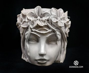 Дизайнерский вазон "Богиня Флора". Серый DV02 фото