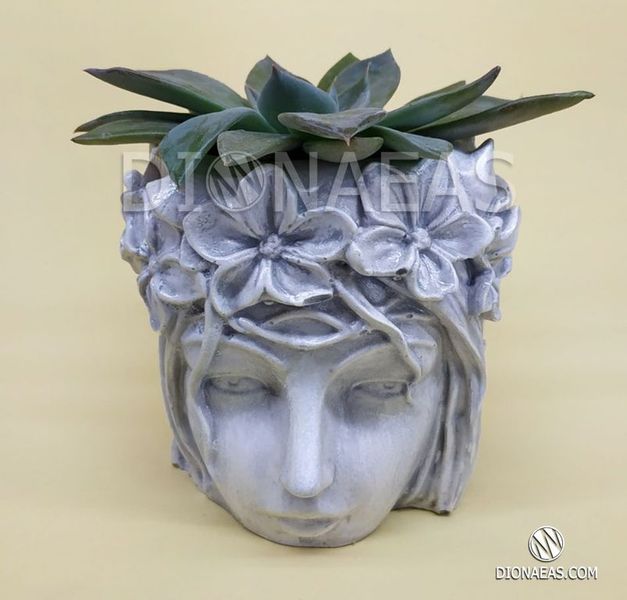 Дизайнерський вазон "Богиня Флора". Сірий DV02 фото