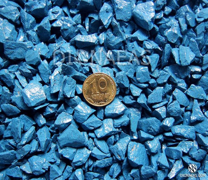 Мармуровий щебінь Блакитний K56 фото