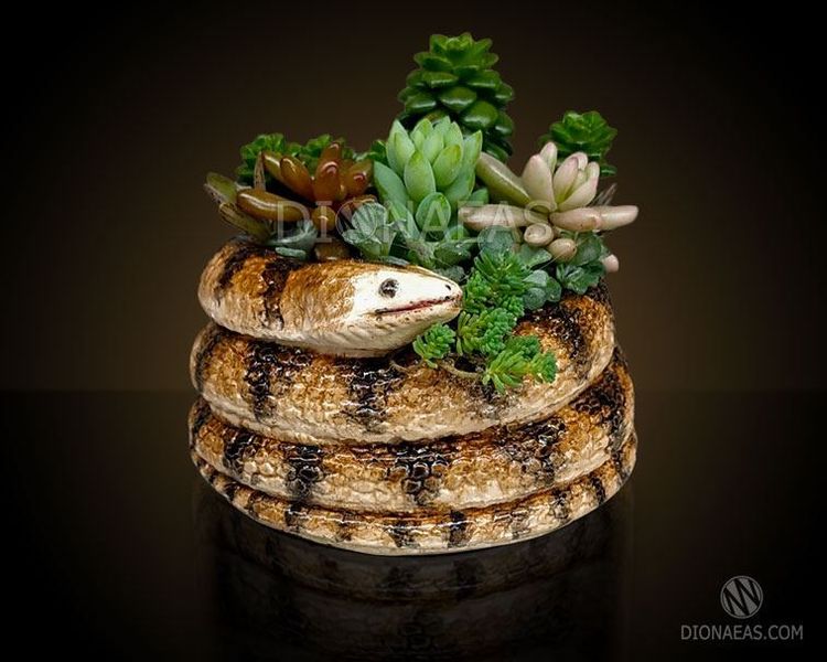 Дизайнерський вазон "Змія" DV03 фото