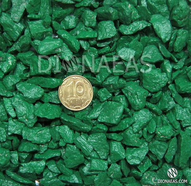 Мармуровий щебінь колір лісовий зелений K10 фото