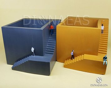 Дизайнерский вазон "Лестница" DV08 фото
